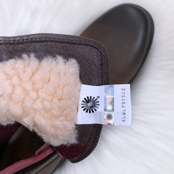 UGG Simmens Stout Leather Moto Boots - Picture 7 of 8